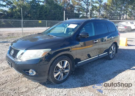 2015 Nissan Pathfinder Platinum из США, поврежденный, VIN 5N1AR2MM7FC687998